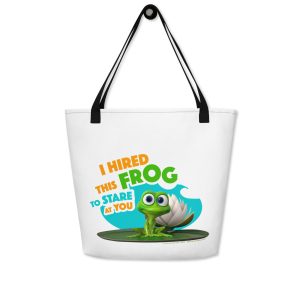 Masha and the Bear Friends: Swamp Squad All-Over Print Large Tote Bag