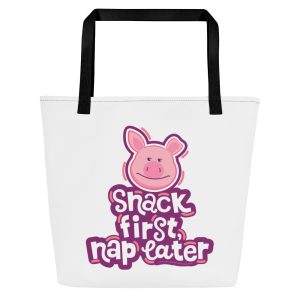 Masha and the Bear Friends: Emoji All-Over Print Large Tote Bag