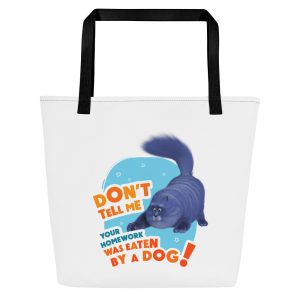 Masha and the Bear Friends: Cat All-Over Print Large Tote Bag