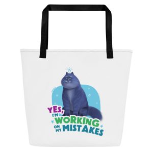 Masha and the Bear Friends: Cat All-Over Print Large Tote Bag