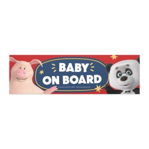 Masha and the Bear Friends Christmas Baby On Board Car Magnets