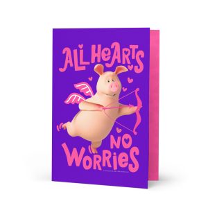 Masha and the Bear Friends Love Day Greeting card