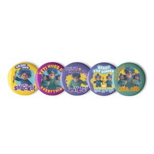 Masha and the Bear Friends Yeti Set of Pin Buttons