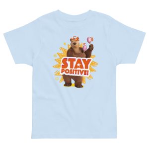 Masha and the Bear Friends Toddler Jersey Stay Positive T-shirt