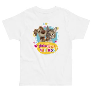 Masha and the Bear Friends Toddler Jersey Cats and Dogs T-shirt