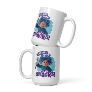 Masha and the Bear Friends Here For A Snacks White Glossy Mug